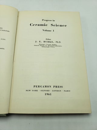 Progress in Ceramic Science (Volume 1)
