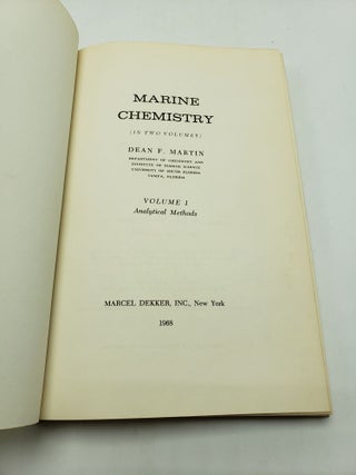 Marine Chemistry: Analytical Methods (Volume 1)