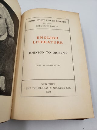 Home Study Circle Library: English Literature, Johnson To Dickens (Volume 6)