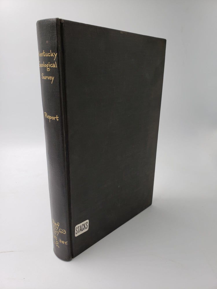 Item #9644 Second Report of the Geological Survey in Kentucky, Made During the Years 1856 and 1857. David Dale Owen.