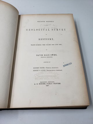 Second Report of the Geological Survey in Kentucky, Made During the Years 1856 and 1857