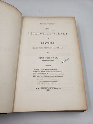 Third Report of the Geological Survey in Kentucky, Made During the Years 1856 and 1857