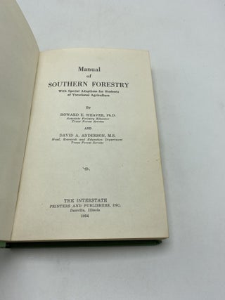 Manual of Southern Forestry