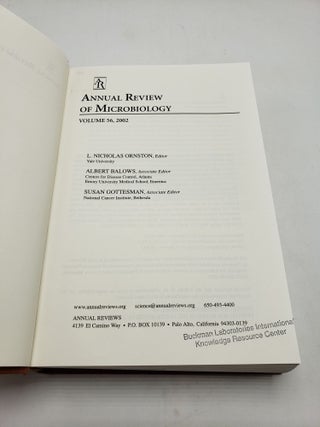 Annual Review of Microbiology: 2002 (Volume 56)